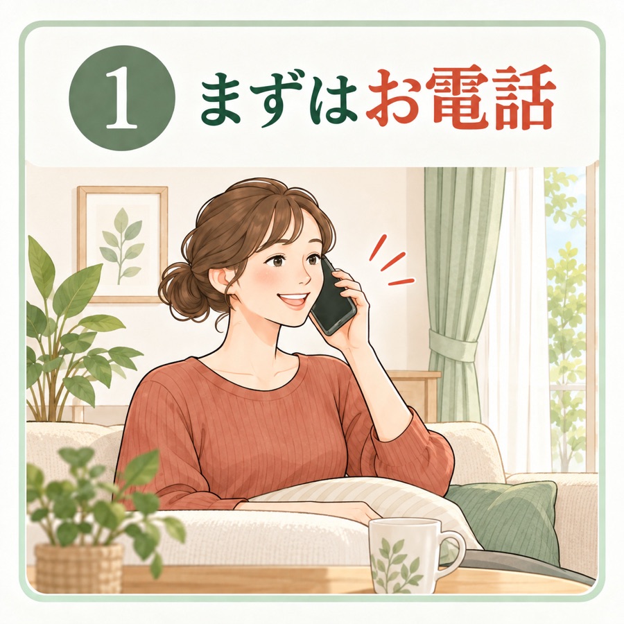 STEP1 まずはお電話